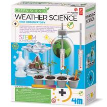 Kit científico 4M Toysmith Green Weather com Mini Observatory 8+