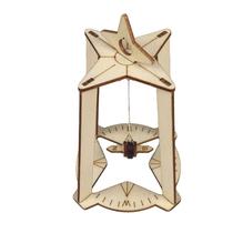 Kit científico, bússola de madeira, faça você mesmo, magnética portátil para crianças