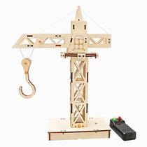 Kit científico: guindaste de torre de madeira DIY STEM para crianças de 8 a 12 anos Kit científico: guindaste de torre de madeira DIY STEM para crianças de 8 a 12 anos