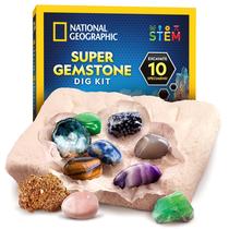 Kit científico Kit de escavação de pedras preciosas NATIONAL GEOGRAPHIC para crianças Kit científico Kit de escavação de pedras preciosas NATIONAL GEOGRAPHIC para crianças