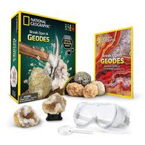 Kit Científico National Geographic Break Open 4 Geodes - Com Óculos de Proteção