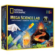 Kit científico NATIONAL GEOGRAPHIC Mega Science Lab com 75 experimentos
