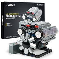 Kit Científico Turtten Modelo de Motor V8 DIY STEM 535 peças Kit Científico Turtten Modelo de Motor V8 DIY STEM 535 peças