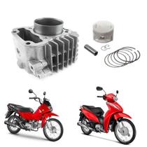 Kit cilindro aneis honda pop 110 biz 110 original metal leve
