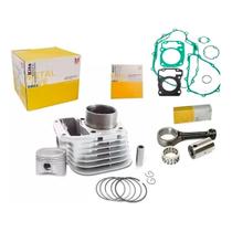 Kit Cilindro + Biela Titan Fan 125 2002-2008 com juntas