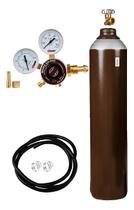 Kit Cilindro Botija Mistura 10l Regulador Abraçadeira Kit Cilindro Botija Mistura 10l Regulador Abraçadeira