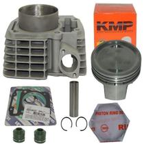 Kit Cilindro Cg 150 220 Pistão Kmp 70Mm 220Cc Rik