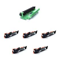 Kit Cilindro Compatível Dr1060 + 5 Toner Tn1060 1602 Hl1212W
