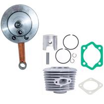 Kit Cilindro Completo 80Cc + Virabrequim Biela Alta Bike