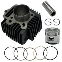 Kit Cilindro Completo Camisa Motor Pistão E Anéis Biz 100 Pop 100 Kit Cilindro Completo Camisa Motor Pistão E Anéis Biz 100 Pop 100
