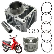 Kit Cilindro Completo Camisa Pistão Anéis Motor Crypton T105 Zig 100 Kit Cilindro Completo Camisa Pistão Anéis Motor Crypton T105 Zig 100