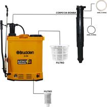 Kit Cilindro De Ar Completo Filtro Anel Vedação O-ring Pulverizador Manual Elétrico