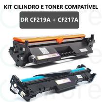 Kit Cilindro e Toner Compatível DR CF219A CF217A P/ M130 M102 M130A M102A M102W M130FN M130FW M130NW