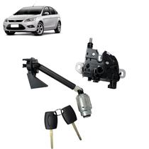 Kit Cilindro Haste Chave + Fechadura Fecho Inferior Capo Dianteiro Ford Focus 2009 2010 2011 2012 2013