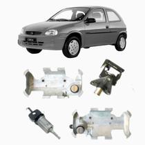 Kit Cilindro Igniçao Porta Dianteira Porta Malas Corsa Hatch 1994 Até 2002 Com Chave