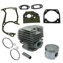 Kit Cilindro + Juntas Pistão Para Motosserra Importada Multimarca 45mm 52cc