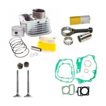 kit Cilindro Motor Biela Juntas Valvulas Fan/titan125 02/08