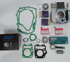 Kit Cilindro Motor Completo Biz 125 2009 mais Biela mais Rolamento mais Junta e Retentor Kit Cilindro Motor Completo Biz 125 2009 mais Biela mais Rolamento mais Junta e Retentor