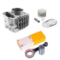 Kit cilindro motor honda pop 110 biz 110 com biela