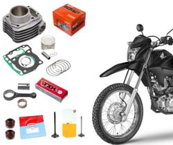 Kit Cilindro Motor Kmp Premium + Biela Txk + Juntas Kit A + Par Válvulas + Retentores Cg 160 Titan Fan Start Cargo Nxr Bros