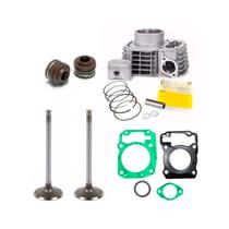 Kit Cilindro Motor Pistao Retentores Valvulas Titan/fan 150