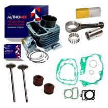 kit cilindro motor titan 2003/fan 08 com biela e juntas