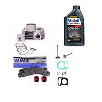 Kit Cilindro Motor Valvulas Corrente Honda Titan 150 Fan Kit Cilindro Motor Valvulas Corrente Honda Titan 150 Fan