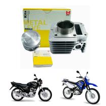 kit cilindro motor ybr xtz factor 125 original metal leve