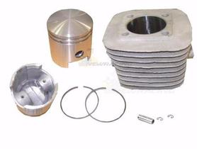 Kit Cilindro Pistão Aneis Bicicleta Moskito 80cc + Gaiola Alta
