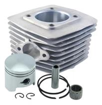 Kit Cilindro Pistão Aneis Bicicleta Motor 80cc Baixa + Junta