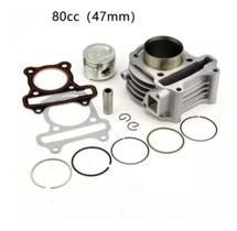 Kit Cilindro Pistão Anéis Juntas 80cc Shineray Bike Scooter