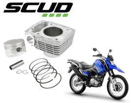 Kit Cilindro Pistão Aneis Scud Fazer Factor Xtz Crosser 150