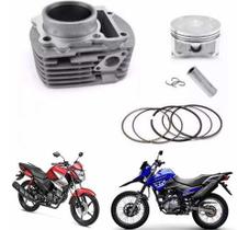 Kit Cilindro Pistão Anel Motor Fazer Factor Xtz Crosser 150