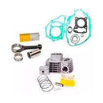 Kit cilindro pistao e aneis titan fan 150 + juntas e biela Kit cilindro pistao e aneis titan fan 150 + juntas e biela
