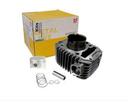KIT CILINDRO PISTAO E ANEL BIZ125 2009 INJETADA FLEX Ref: K9809-STD Marca: METAL LEVE
