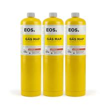 Kit Cilindro Refil Gás Map 3 Unidades Maçarico Portátil