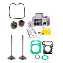 Kit Cilindro Titan 150 Fan Bros Juntas Motor Retentores Valvulas - Metal Leve