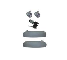 Kit cilindros chaves porta ignição maçanetas logus pointer