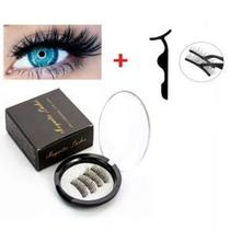 Kit cílios 3 imãs olho inteiro com pinça