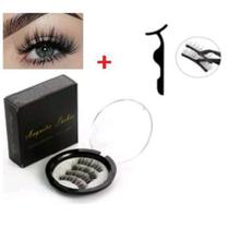 kit cílios magnéticos 3 imãs olho inteiro e pinça