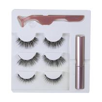 Kit Cílios Magnéticos Postiços Com Imã + Delineador - 60