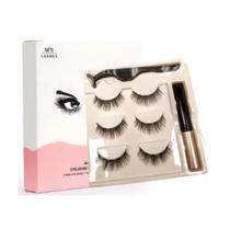 Kit Cílios Magnéticos Postiços Com Imã + Delineador