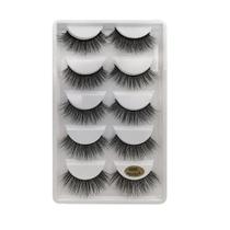 Kit Cílios Postiços - 5 Pares Pretos Kit Cílios Postiços - 5 Pares Pretos