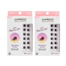 Kit Cílios Postiços imPRESS Mini Refil Luxuoso Volume 2 unid - Kiss New York Kit Cílios Postiços imPRESS Mini Refil Luxuoso Volume 2 unid - Kiss New York