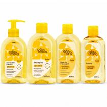 Kit Cimed João e Maria Baby Glicerina: Sabonete Líquido, Shampoo, Óleo de Massagem e Colônia 200ml Kit Cimed João e Maria Baby Glicerina: Sabonete Líquido, Shampoo, Óleo de Massagem e Colônia 200ml