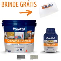 Kit Cimento Queimado + Cera Laca 500ml