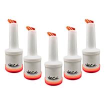 Kit Cinco Garrafas Store'n Pour 500ml Vermelha Weck