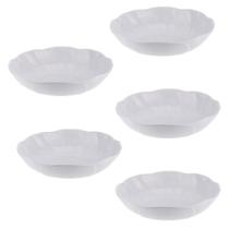 Kit Cinco Saladeira Redonda de Melamina Ondulada 30 x 7,2 cm WECK