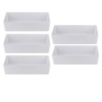 Kit Cinco Tigelas de Melamina Retangular 22,7 x 15 x 5 cm - 700 ml WECK Kit Cinco Tigelas de Melamina Retangular 22,7 x 15 x 5 cm - 700 ml WECK
