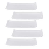 Kit Cinco Travessa de Melamina Retangular com canto 31,2 x 17,6 x 2,8 cm WECK Kit Cinco Travessa de Melamina Retangular com canto 31,2 x 17,6 x 2,8 cm WECK